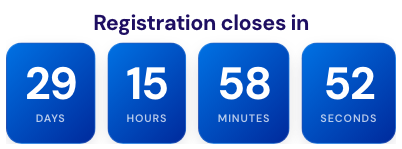 Countdown timer in the Brand style — real screenshot from the EventNook toolkit