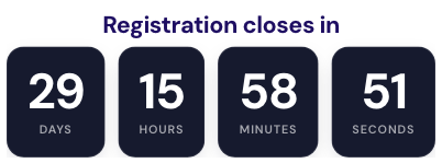 Countdown timer in the Dark style — real screenshot from the EventNook toolkit